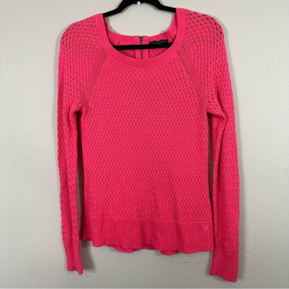 Neon, pink, American Eagle, outfitters, sweater, longsleeve
